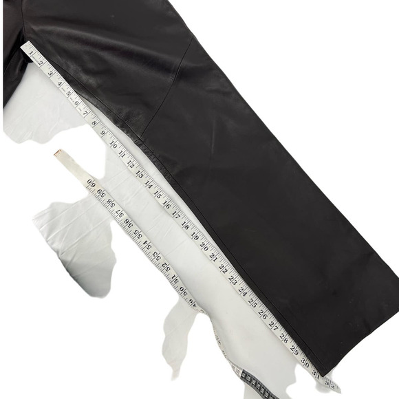 Infinity Studio Brown Leather Pants Size 10 - Picture 8 of 9